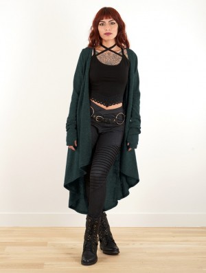 Cardigan Toonzshop Kalyäam Long Cardigan Dama Albastru Deschis Albastri | AIPORDE-89