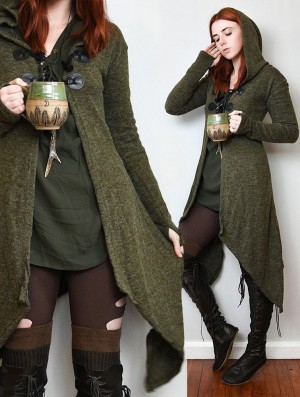 Cardigan Toonzshop Makshi Cardigan Dama Verzi | SWYNJOT-62