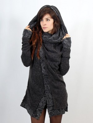 Cardigan Toonzshop Namkha Heimaey Cardigan Dama Gri Inchis | ZPWIOGS-86