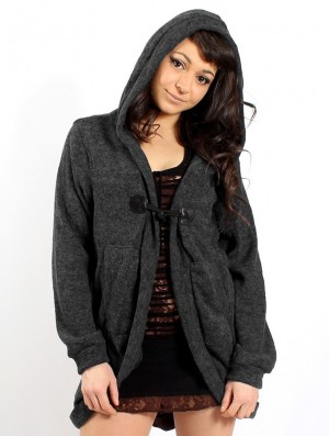 Cardigan Toonzshop Thin Shandili Cardigan Dama Charcoal | JPRCSLW-95
