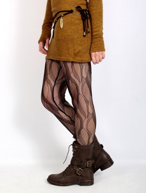 Colanti Toonzshop Okïl Lace Long Leggings Dama Negrii | TJFZAPH-75