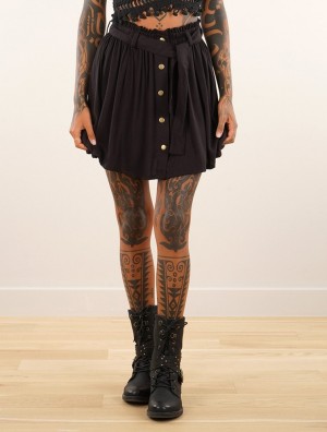 Fusta Toonzshop Elimai Mini Skater Skirt Dama Negrii | ZVNBGHL-39