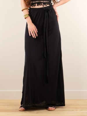 Fusta Toonzshop Eressea Anazraa Printed Long Skirt Dama Negrii | JVPWYIS-78