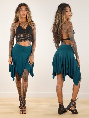 Fusta Toonzshop Manoï 2 In 1 Skirt Top Dama Albastri | TZASRVQ-12