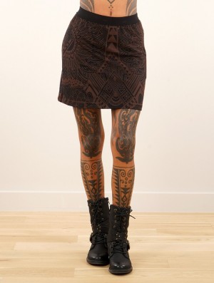 Fusta Toonzshop Minthara Africa Printed Mini Skirt Dama Negrii | FDWGELU-67