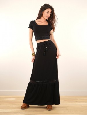 Fusta Toonzshop Nimue Long Skirt Dama Negrii | AFQKCZO-12