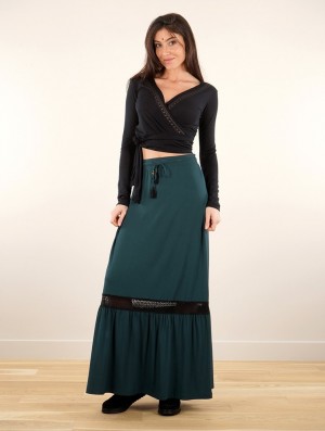 Fusta Toonzshop Nimue Long Skirt Dama Teal | YNOCSGI-74