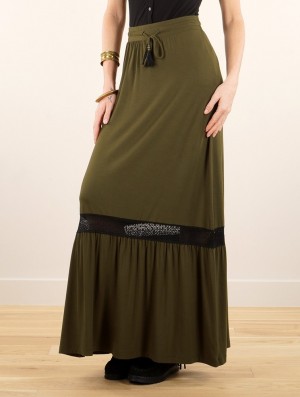 Fusta Toonzshop Nimue Long Skirt Dama Verzi | JCPBZVD-79