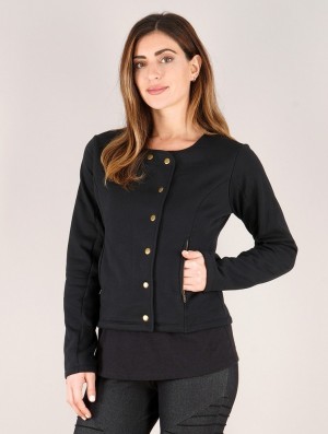 Geaca Toonzshop Athelleen Perfecto Style Jacket Dama Negrii | GZYHKRC-62