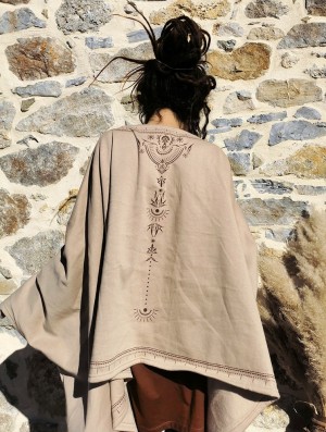 Geaca Toonzshop Melian Zohraa Kimono Jacket Dama Bej | IPLAHFX-08