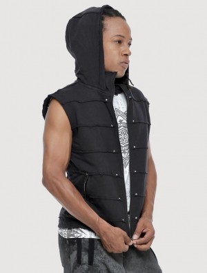 Geaca Toonzshop Moli Sleeveless Jacket Barbati Negrii | PBNFHVA-70