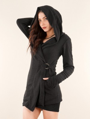 Geaca Toonzshop Nyxx Rmx Hooded Jacket Dama Negrii | DXSAGBU-28