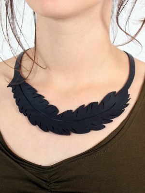Jewels Toonzshop Feather Inner Tube Necklace Dama | KAYTPIW-02