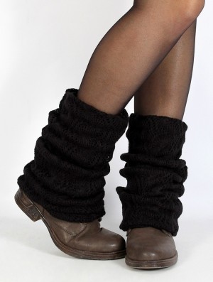 Legwarmer Toonzshop Naïlae Crochet Legwarmers Dama Negrii | ULJCFRH-16
