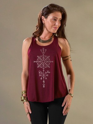 Maiou Toonzshop Freyja Printed Tank Top Dama | UOIKHZY-17