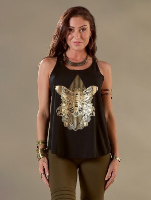 Maiou Toonzshop Sunstra Sphynx Printed Tank Top Dama | RDMTCKP-36