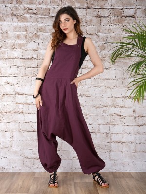 Pantaloni Toonzshop Bhakta Harem Pant Overalls Dama Wine | NQLETOV-75