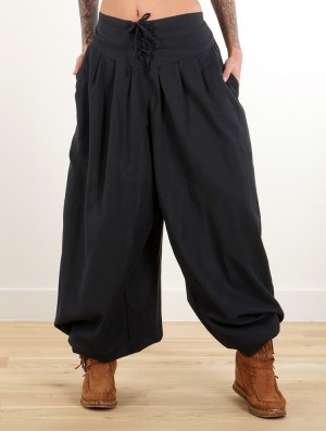 Pantaloni Toonzshop Divyna Gender Neutral Harem Pants Dama Negrii | IXWCFLB-50