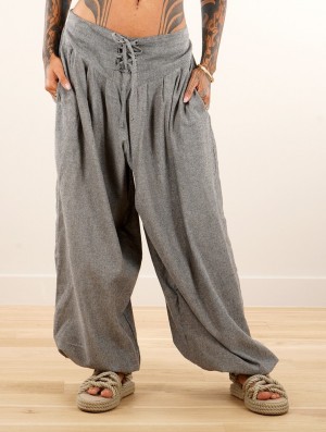 Pantaloni Toonzshop Divyna Gender Neutral Harem Pants Dama Gri | CQHJKUA-57