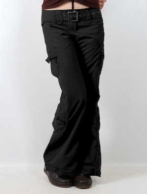 Pantaloni Toonzshop Enigma Flared Cargo Pants Dama Negrii | WQYFJEM-82