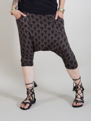 Pantaloni Toonzshop Komodo Drop Printed Harem Pants Dama Maro | KJVDCWX-58