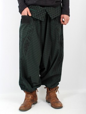 Pantaloni Toonzshop Necka Gender Neutral Harem Pants Barbati Verzi | XTOEAYI-80