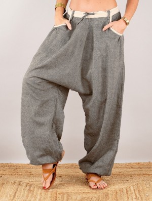 Pantaloni Toonzshop Niharika Gender Neutral Sarouel Pants Dama Gri Bej | YBZKREH-21