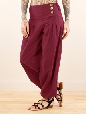 Pantaloni Toonzshop Ravija Harem Pants Dama Wine | NXARVYB-67