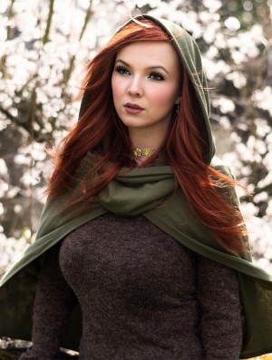 Poncho-uri Toonzshop Magik Hooded Cape Dama Masline Verzi | POULXBC-05