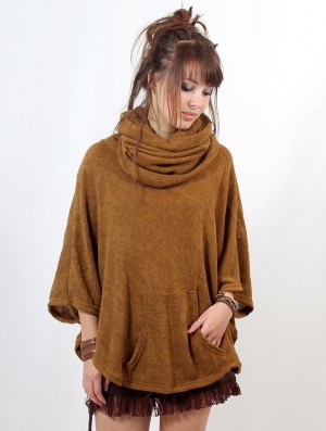Poncho-uri Toonzshop Taraka Poncho Dama Rusty | JONUVTQ-28