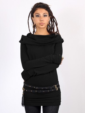 Pulover Toonzshop Chryzalide Sweater Dama Negrii | CRQSNUZ-36