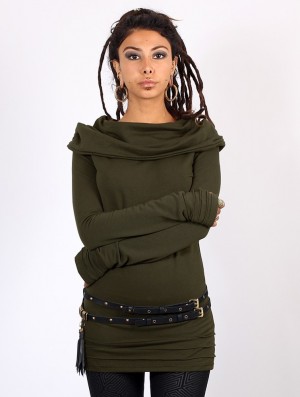 Pulover Toonzshop Chryzalide Sweater Dama Verzi | HPAQVDR-36
