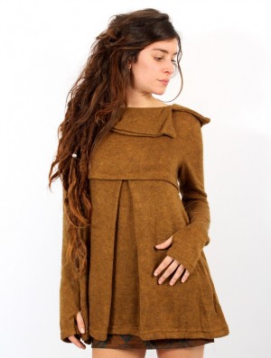 Pulover Toonzshop Ekantika Tunic Pullover Dama Rusty | LQXABCY-56