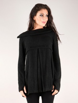 Pulover Toonzshop Ekantika Tunic Pullover Dama Negrii | TBOPZIH-48
