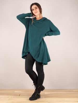 Pulover Toonzshop Inika Poncho Pullover Dama Albastru Deschis | UWPNCBI-19