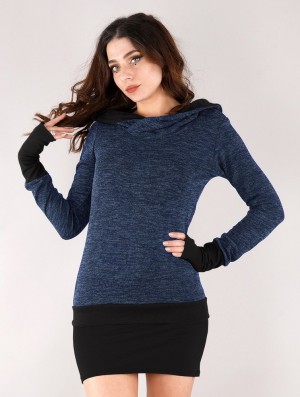 Pulover Toonzshop Janjira Pullover Dama Albastri Negrii | YXJHOMV-87