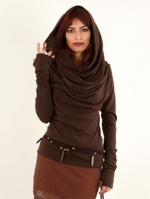 Pulover Toonzshop Kali Cowl Neck Sweater Dama Maro | QNAUYFO-48