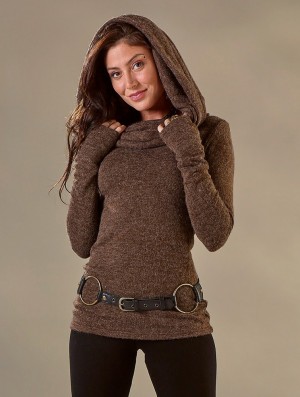 Pulover Toonzshop Mantra Big Collar Sweater Dama Maro | OMADZFW-26