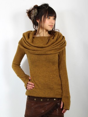 Pulover Toonzshop Mantra Big Collar Sweater Dama Rusty | SJXGKQZ-28