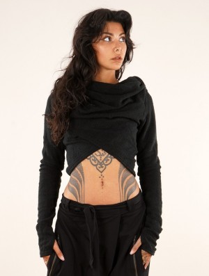 Pulover Toonzshop Nadjäa Short Pullover Dama Negrii | SJBVXAE-23