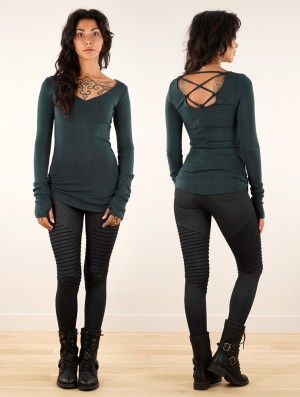 Pulover Toonzshop Nikkäa Pullover Dama Darkteal | PXGDKSM-49