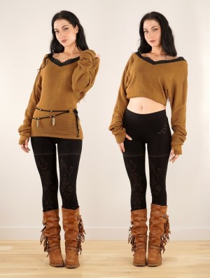Pulover Toonzshop Physälis 2in1 Roll-up Sweater Dama Rusty | ZCKELQP-09