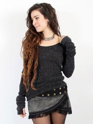 Pulover Toonzshop Ysïs Pullover Dama Gri Inchis | BCFDITE-76