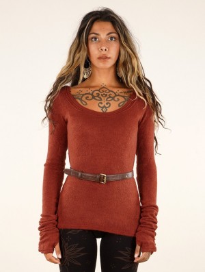 Pulover Toonzshop Ysïs Pullover Dama Sienna | IRWJDOX-31