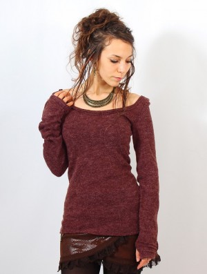 Pulover Toonzshop Ysïs Pullover Dama Wine | XWLVIKF-08