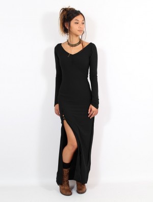 Rochie Toonzshop Aryäa Long Dress Dama Negrii | CSNWPUV-05