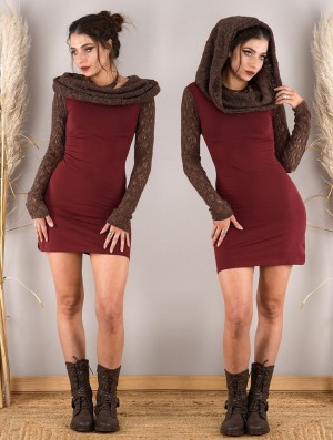 Rochie Toonzshop Atmäa Crochet Long Sleeved Dress Dama Maro | BGNXUHA-72