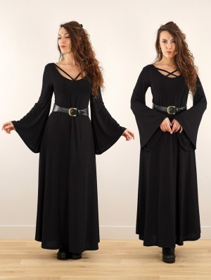 Rochie Toonzshop Black Moon Reversible Long Dress Dama Negrii | HTWZSCA-74