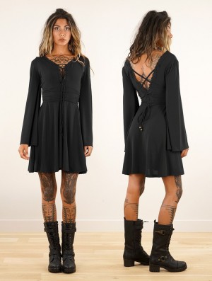 Rochie Toonzshop Bohemian Dress "Orphée" Dama Negrii | WFAKRET-54