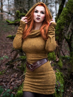 Rochie Toonzshop Chryzalide Sweater Dress Dama Rusty | LDGPATC-78